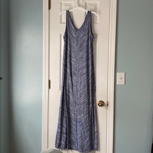 Maxi Dress | Blue Stripe | Medium